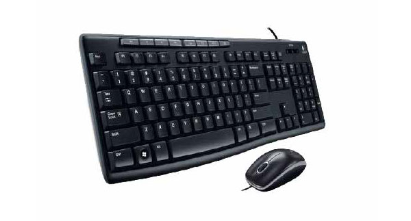 罗技（Logitech）MK200多媒体键鼠套装（黑色）