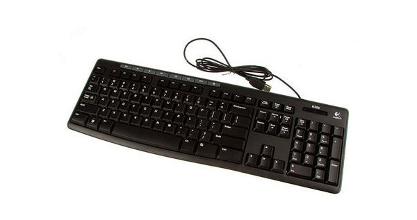 罗技（Logitech）MK200多媒体键鼠套装（黑色）