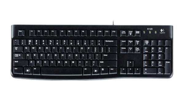 罗技（Logitech）K120键盘（黑色）